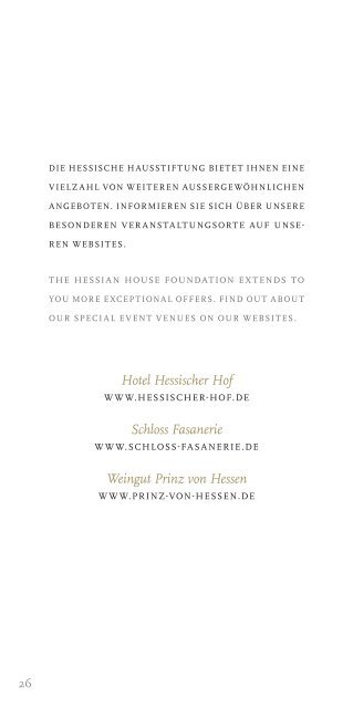 Herzlich Willkommen Welcome - Schlosshotel Kronberg