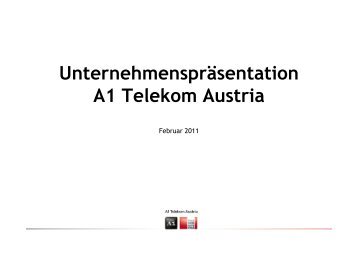 Geschichte A1 Telekom Austria