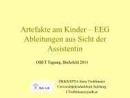Artefakte bei Kinder â€“ EEG Ableitungen aus Sicht ... - OSET Congress