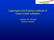 Lagrangian and Eulerian methods of ocean model validation