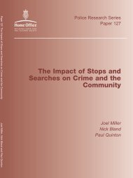 The Impact of Stops and Searches on Crime and the Community