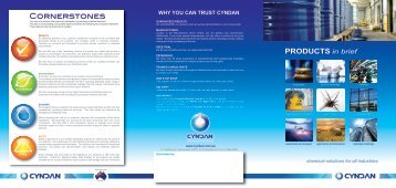 Products in Brief Catalogue - CYNDAN Chemicals