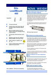 460 Silo LoadMount datasheet - Nova Weigh