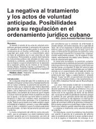 La negativa al tratamiento y los actos de voluntad anticipada ...