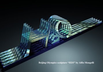 Beijing Olympics sculpture âH2Oâ by Alfio Mongelli - Informazione.it