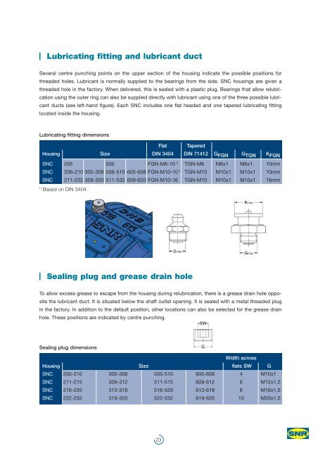 SNR : The SNC Pillow Block Range for Your Application - Ntn-snr.com