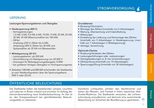 SERVICEKATALOG - Stadtwerke Brixen