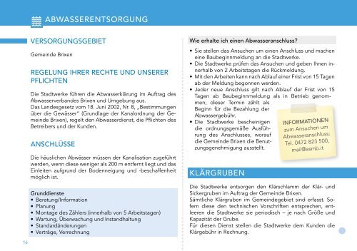 SERVICEKATALOG - Stadtwerke Brixen