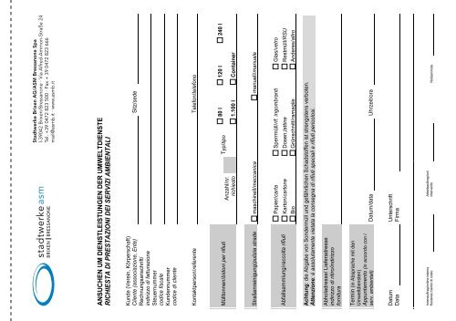 SERVICEKATALOG - Stadtwerke Brixen