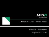 AMD Common Silicon Firmware Module - UEFI
