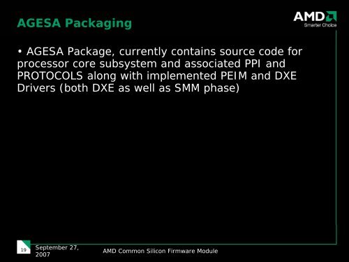 AMD Common Silicon Firmware Module - UEFI