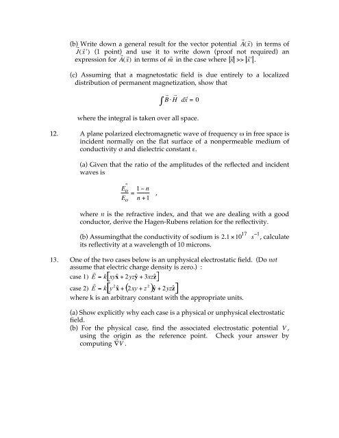 Electricity and Magnetism - Department of Physics & Astronomy