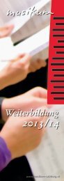 Weiterbildungsverzeichnis - Musikum Salzburg