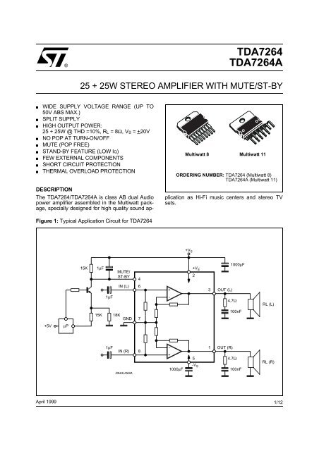 25 + 25W STEREO AMPLIFIER WITH MUTE/ST-BY - ClassicCMP