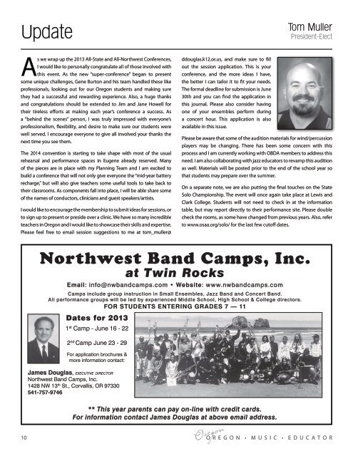 OMEA Spring 2013 web.pdf - Oregon Music Education Association