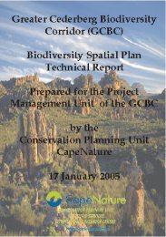 Technical Report - Biodiversity GIS - SANBI