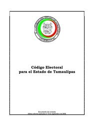 CÃ³digo Electoral para el Estado de Tamaulipas - Congreso del ...