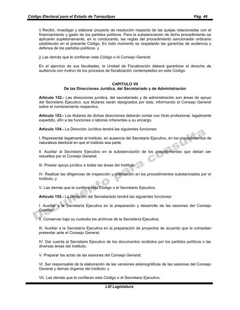 CÃ³digo Electoral para el Estado de Tamaulipas - Congreso del ...