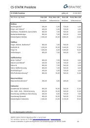 CS-STATIK Preisliste - Graitec