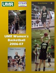 UMR Women's Basketball 2006-07 - Missouri S&T Athletics