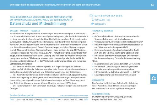 Zentrales Bildungsprogramm 2013 fÃƒÂ¼r BetriebsrÃƒÂ¤te - IG Metall