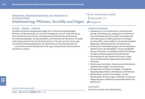 Zentrales Bildungsprogramm 2013 fÃƒÂ¼r BetriebsrÃƒÂ¤te - IG Metall