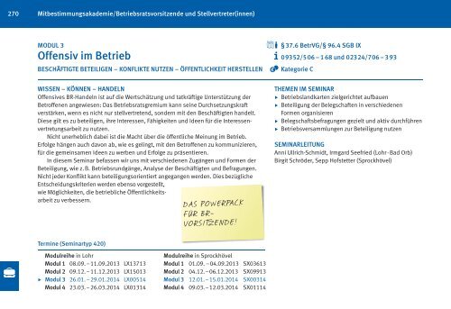 Zentrales Bildungsprogramm 2013 fÃƒÂ¼r BetriebsrÃƒÂ¤te - IG Metall