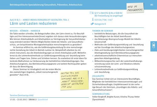 Zentrales Bildungsprogramm 2013 fÃƒÂ¼r BetriebsrÃƒÂ¤te - IG Metall