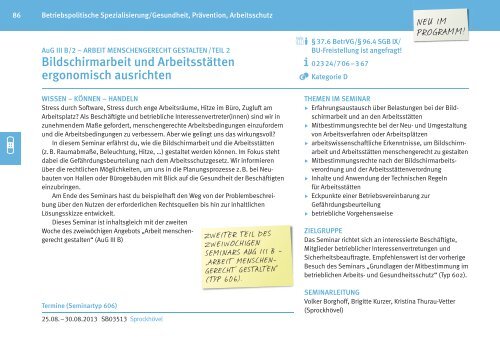 Zentrales Bildungsprogramm 2013 fÃƒÂ¼r BetriebsrÃƒÂ¤te - IG Metall