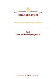 Download FAQ - ofte stillede spÃ¸rgsmÃ¥l - Finanstilsynet