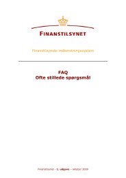 Download FAQ - ofte stillede spÃ¸rgsmÃ¥l - Finanstilsynet