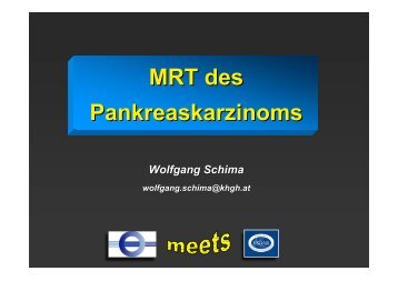 MRT bei Pankreaskarzinom