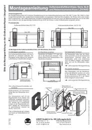 Montageanleitung Außenwandluftdurchlass Serie ALD und - Limot