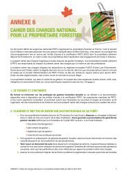 Cahier des charges national pour le propriÃ©taire forestier - PEFC