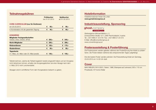 Programm (PDF) - Ãsterreichische Gesellschaft fÃ¼r Geriatrie und ...