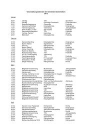 Veranstaltungskalender 2012 - Gemeinde Güntersleben