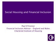 Social Housing and Financial Inclusion - Chartered Institute of ...