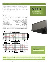 Download Spec Sheet - Danley Sounds Labs