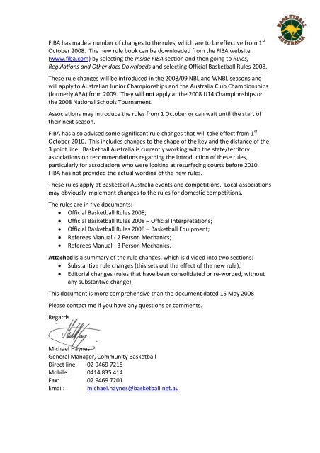 Fiba rules online