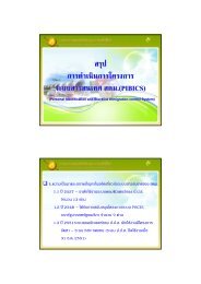 สรุป การดําเนินการโครงการ ระบบสารสนเทศสตม.(PIBICS)