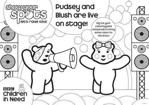 Pudsey and Blush are live on stage! - Scholastic