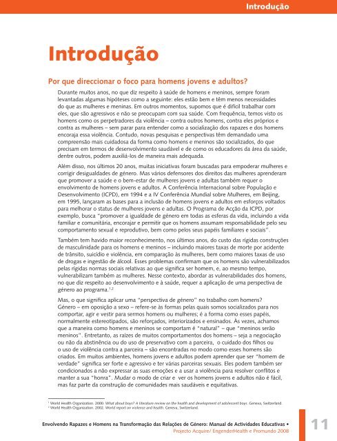 Manual de Actividades Educativas - Promundo