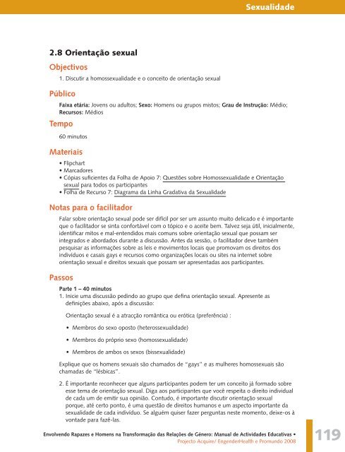 Manual de Actividades Educativas - Promundo