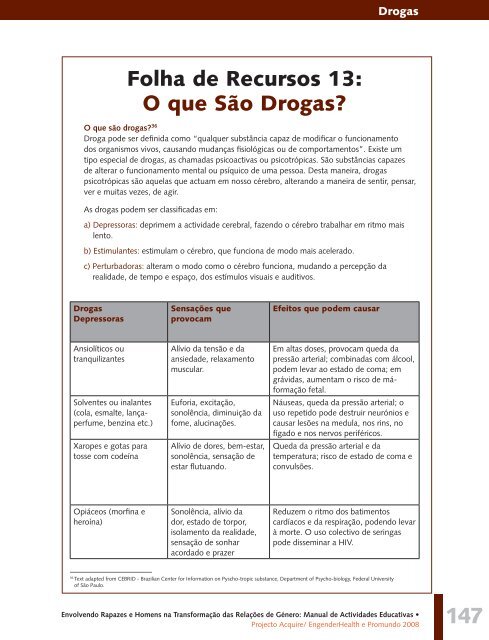 Manual de Actividades Educativas - Promundo