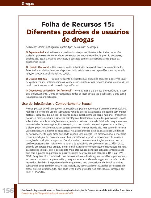 Manual de Actividades Educativas - Promundo