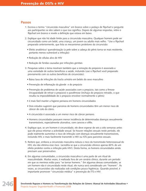 Manual de Actividades Educativas - Promundo