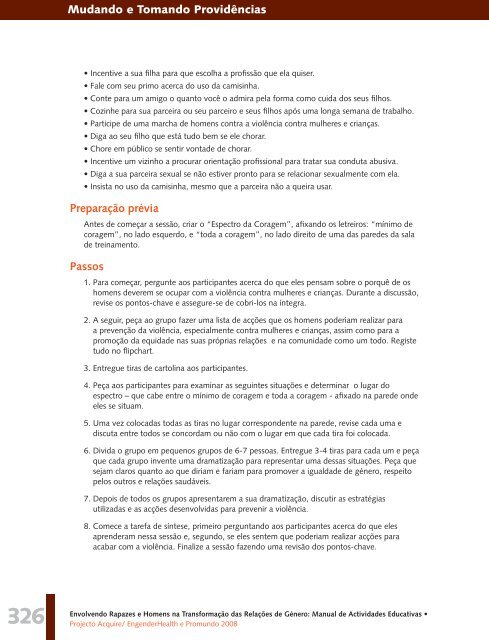 Manual de Actividades Educativas - Promundo