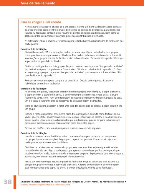 Manual de Actividades Educativas - Promundo