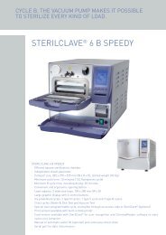 STERILCLAVE® 6 B SPEEDY - PROFI - dental equipment