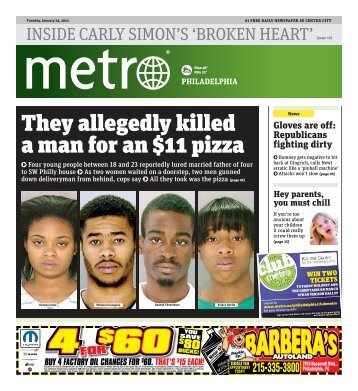 They allegedly killed a man for an $11 pizza